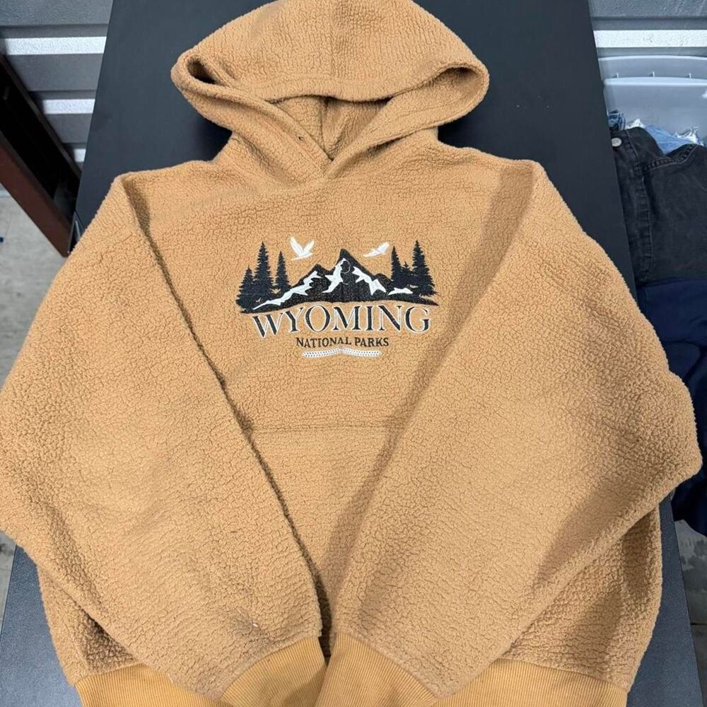 Forever-21 Kids Tan and Brown Hoodie